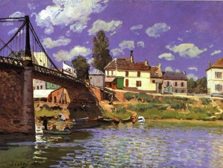 The Bridge at Villeneuve la Garenne Alfred Sisley