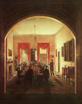 The Dinner Party Henry Sargent