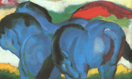 The Little Blue Horses Franz Marc