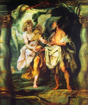 The Prophet Elijah Receiving Bread and Water from an Angel Peter Paul Rubens