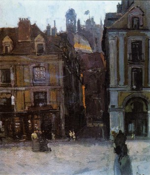 The Quai Duquesne and the Rue Notre Dame, Dieppe Walter Sickert