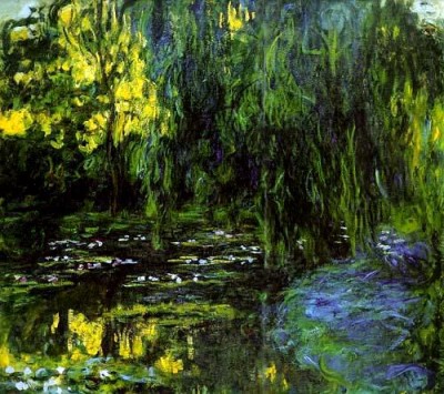 Water-Lily Pond and Weeping Willow Claude Monet