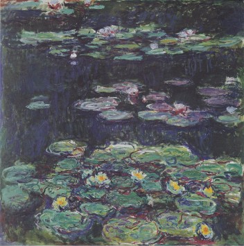 White and Yellow Water Lilies Claude Monet