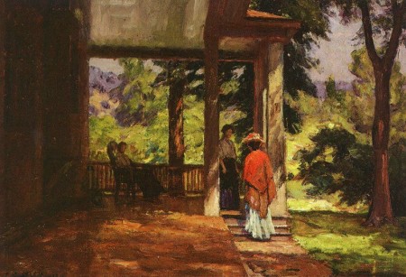 Woman on the Porch Theodore Clement Steele