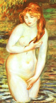 Young Woman Bathing After the Bath Pierre Renoir