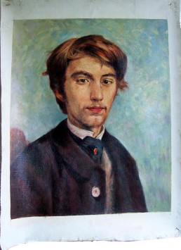 A Reproduction of "The Artist, Emile Bernard" Henri Toulouse-Lautrec