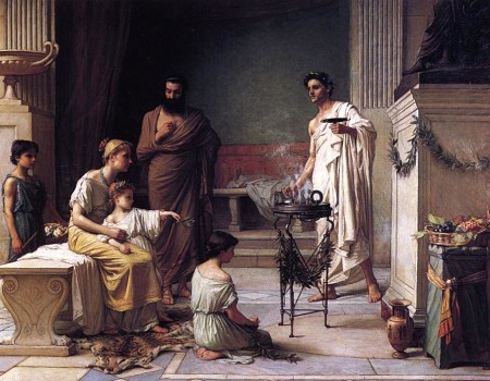A Sick Child Brought into the Temple of Aesculapius John William Waterhouse