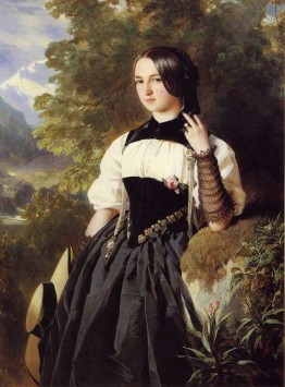 La Bernoise : Swiss Girl from Interlaken Franz Xaver Winterhalter