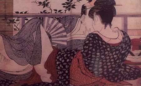 Lovers in an Upstairs Room Kitagawa Utamaro
