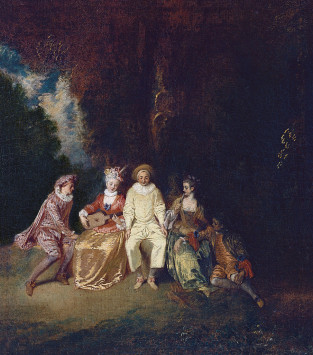Pierrot Content Antoine Watteau