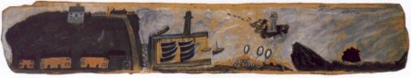 St.Ives with Godrevy Lighthouse Alfred Wallis