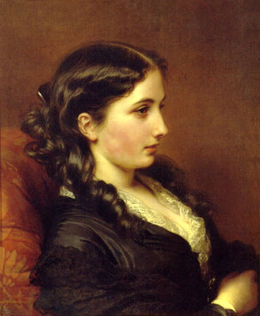 Study of a Girl in Profile Franz Xaver Winterhalter