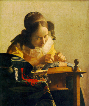 The Lacemaker Jan Vermeer