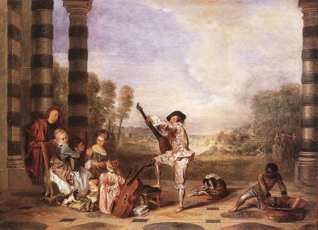 The Music Party Les Charmes de la Vie Antoine Watteau
