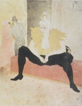 The Seated Clowness Mademoiselle Cha-u-Kao Henri Toulouse-Lautrec