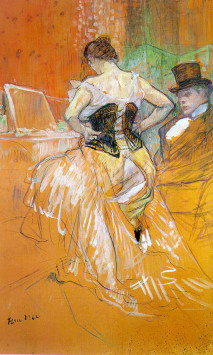 Woman in a Corset Study for Elles Henri Toulouse-Lautrec